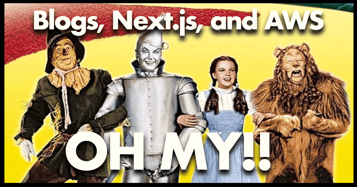 main image for Hello World: Starting a Blog, Next.JS, and AWS Amplify